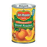 Del Monte Peaches Sliced Yellow Cling Harvest Spice In Light Syrup Full-Size Picture